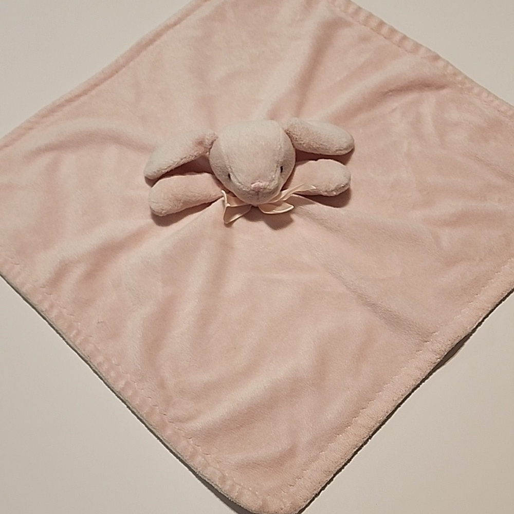 Baby Baby by Blankets and Beyond pink  plush bunny  lovey
